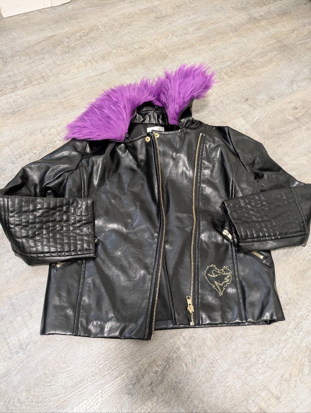 Disney's Descendants 3 D-Signed Mal Moto Jacket Size Large